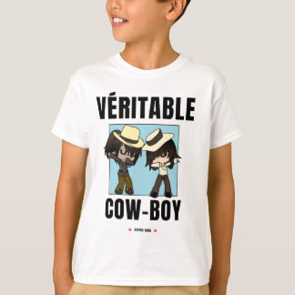 cowboy chibi t-shirt voor kinderen.