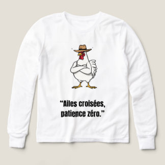 Cowboy Chicken Attitude – Funny Cartoon Tee