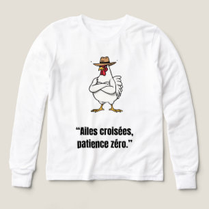 Cowboy Chicken Attitude – Grappige Cartoon T-shirt