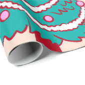 Cowboy Christmas Gingerbread Cadeaupapier (Rol Hoek)