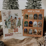 Cowboy Christmas Multi Photo Year In Review Feestdagenkaart<br><div class="desc">This is a cowboy Christmas holiday card template featuring a western design. The only elements that are not editable are the words "HO HOW HOWDY CHRISTMAS" // For more holiday card options, please search "HOLIDAY CARDS" in the Sincerely By Nicole Zazzle store. * If you like this design but don't...</div>