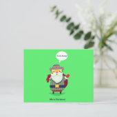 Cowboy Christmas postcard Briefkaart (Staand voorkant)