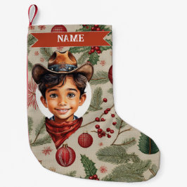 Cowboy Christmas Stocking Kleine Kerstsok