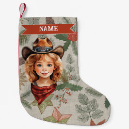 Cowboy Christmas Stocking Kleine Kerstsok