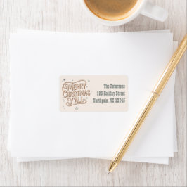 Cowboy Christmas Western Vrolijk Kerstfeest Y'all Etiket