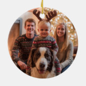 Cowboy Christmas Western Vrolijk Kerstfeest Y'all Keramisch Ornament (Achterkant)