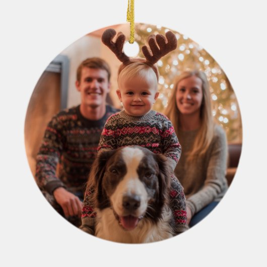 Cowboy Christmas Western Vrolijk Kerstfeest Y'all Keramisch Ornament (Achterkant)