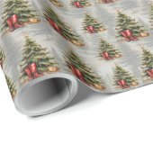 Cowboy Christmas wrapping papier rol (Rol Hoek)