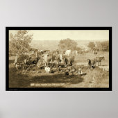 Cowboy Chuckwagon SD 1887 Poster (Voorkant)