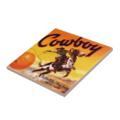  cowboy Citrus Labels keramische tegels 4,25 inch Tegeltje (Zijkant)