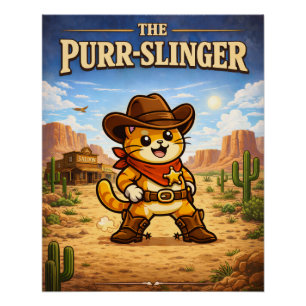 Cowboy Cliff - Snorharen door de Tijd Perfect Poster