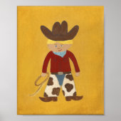 Cowboy Clyde-kinderkamerkunst - PRINT (Voorkant)