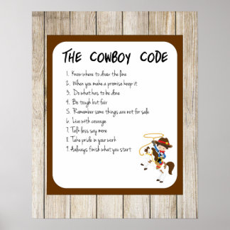 Cowboy-code Poster