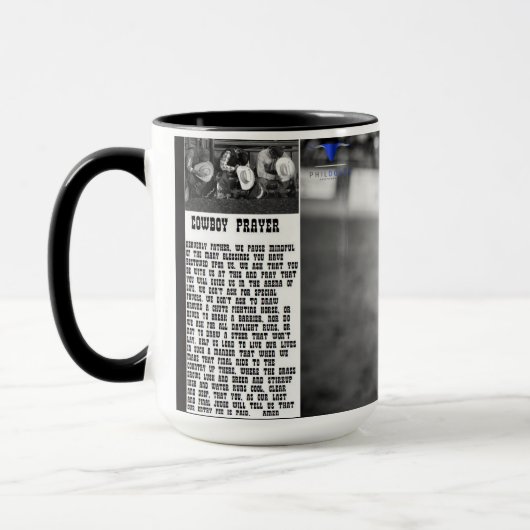Cowboy Coffee Afbeelding Foto Mok USA Custom (Links)