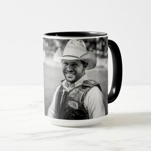 Cowboy Coffee Afbeelding Foto Mok USA Custom (Voorkant rechts)