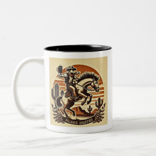 Cowboy Coffee Mok Retro Design