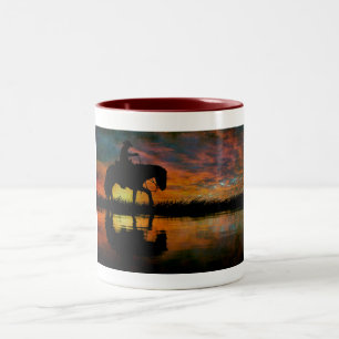Cowboy Coffee-Mok Tweekleurige Koffiemok