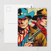  Cowboy Comics Briefkaart (Voorkant / Achterkant)