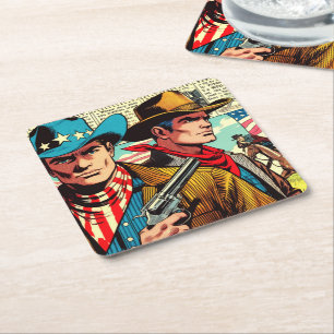 Cowboy Comics Kartonnen Onderzetters