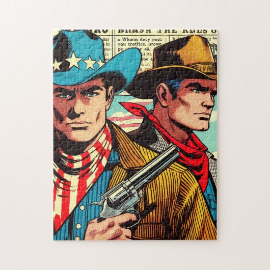 Cowboy Comics Legpuzzel (Verticaal)