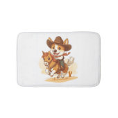 Cowboy Corgi � Western Rodeo Dog Badmat (Voorkant)