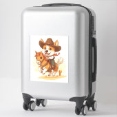 Cowboy Corgi - Westerne Rodeo Dog Sticker (Koffer)