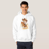 Cowboy Corgi � Westerse Rodeo Hond Hoodie (Voorkant volledig)