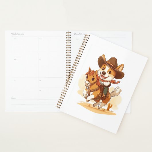 Cowboy Corgi � Westerse Rodeo Hond Planner (Display)