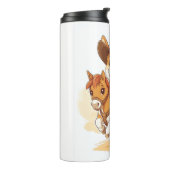 Cowboy Corgi � Westerse Rodeo Hond Thermosbeker (Gedraaid links)