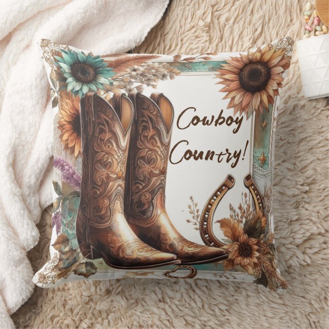 Cowboy Country Rustic Sierkussen (Deken)