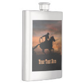 Cowboy Country Western Horseback Custom Flacon (Rechts)