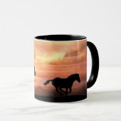 Cowboy Country Western Rodeo Roping Wild Horse Mok (Voorkant rechts)