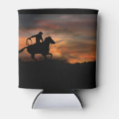 Cowboy Country Western Roping Blikjeskoeler (Voorkant)