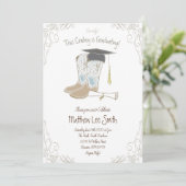 Cowboy Country Westerne afstudeerfeest Kaart (Staand voorkant)