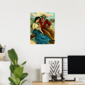 Cowboy Courtship Poster (Thuiskantoor)