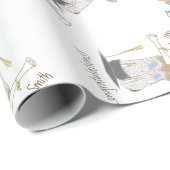 Cowboy Cowgirl Afstuderen Land Westerne Partij Cadeaupapier (Rol Hoek)