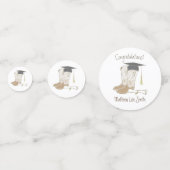 Cowboy Cowgirl Afstuderen Land Westerne Partij Confetti (Achterkanten)