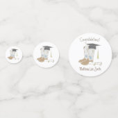 Cowboy Cowgirl Afstuderen Land Westerne Partij Confetti (Achterkanten)