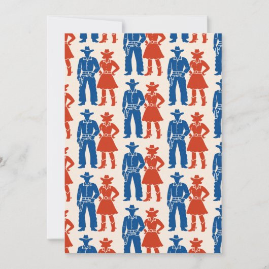 Cowboy & Cowgirl Americana Kaart (Voorkant)