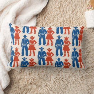 Cowboy & Cowgirl Americana Kussen