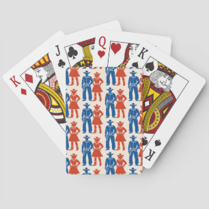 Cowboy & Cowgirl Americana Pokerkaarten