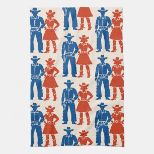 Cowboy & Cowgirl Americana Theedoek