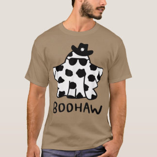 Cowboy Cowgirl BooHaw Retro Westerne Ghost Houtwee T-shirt