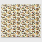  Cowboy & Cowgirl Cadeauverpakking Papier (Vlak)