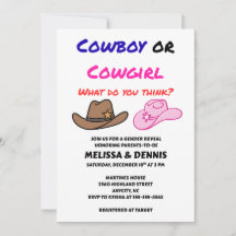 Cowboy Cowgirl Geslacht Reveal Feest