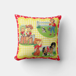 Cowboy Cowgirl Kinder Westerne Baby Gift Kussen