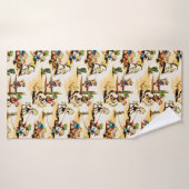  Cowboy Cowgirl Land Kinder Pony Cactus Badhanddoek (Badhanddoek)