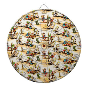 Cowboy Cowgirl Land Kinder Pony Cactus Dartbord