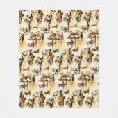  Cowboy Cowgirl Land Kinder Pony Cactus Fleece Deken (Voorkant)