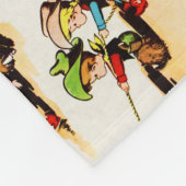  Cowboy Cowgirl Land Kinder Pony Cactus Fleece Deken (Hoek)